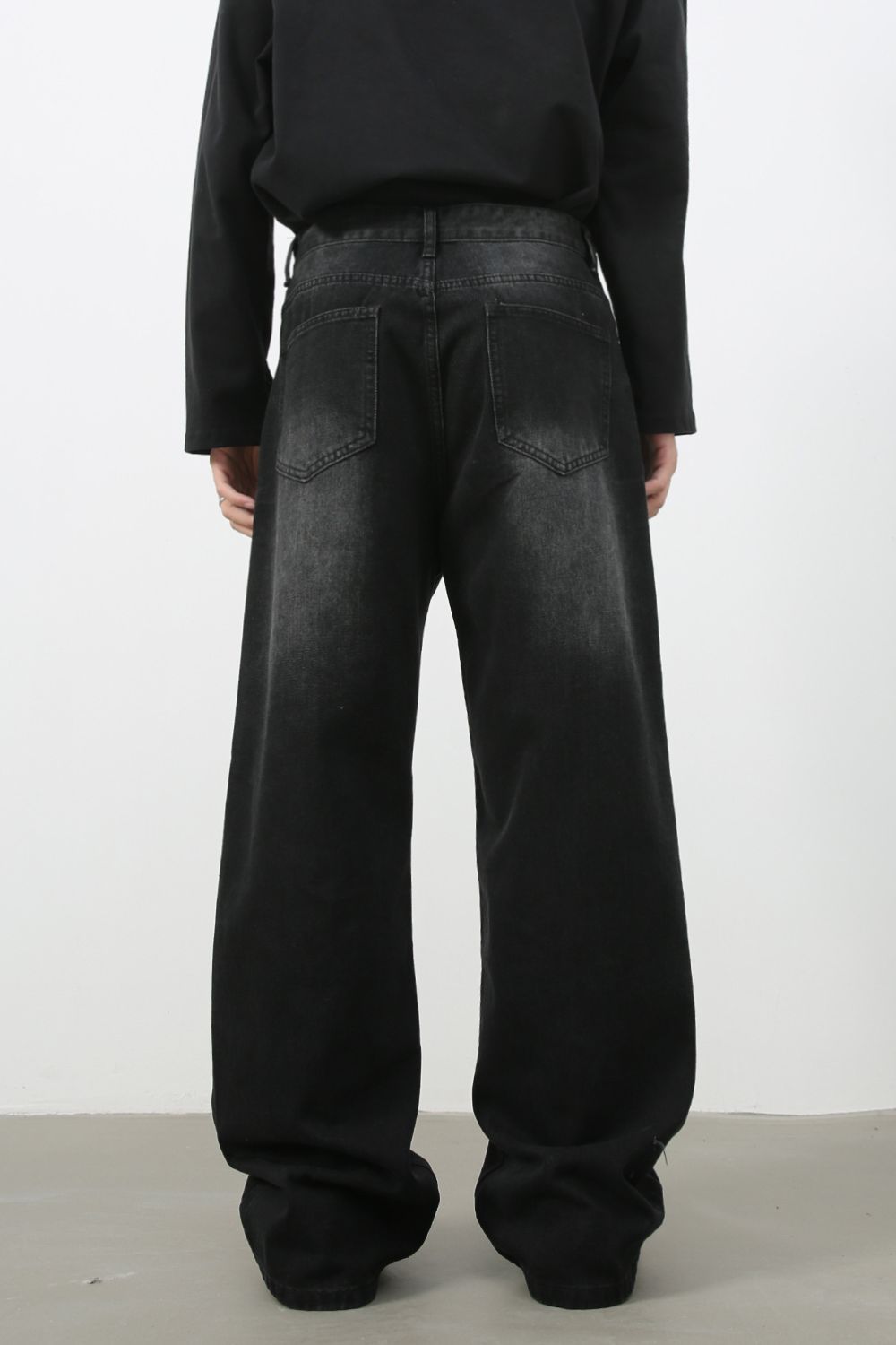 Men's Mid Rise Wide Leg Jeans Zweitbild