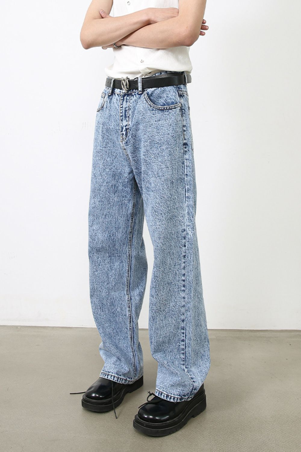 Men's Straight Leg Jeans - felvior