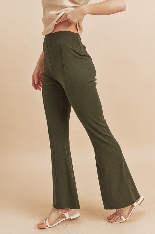 Aemi + Co High Waist Flare Pants - felvior