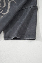 Kindness Butterflies Graphic Mineral Wash Loose Tee