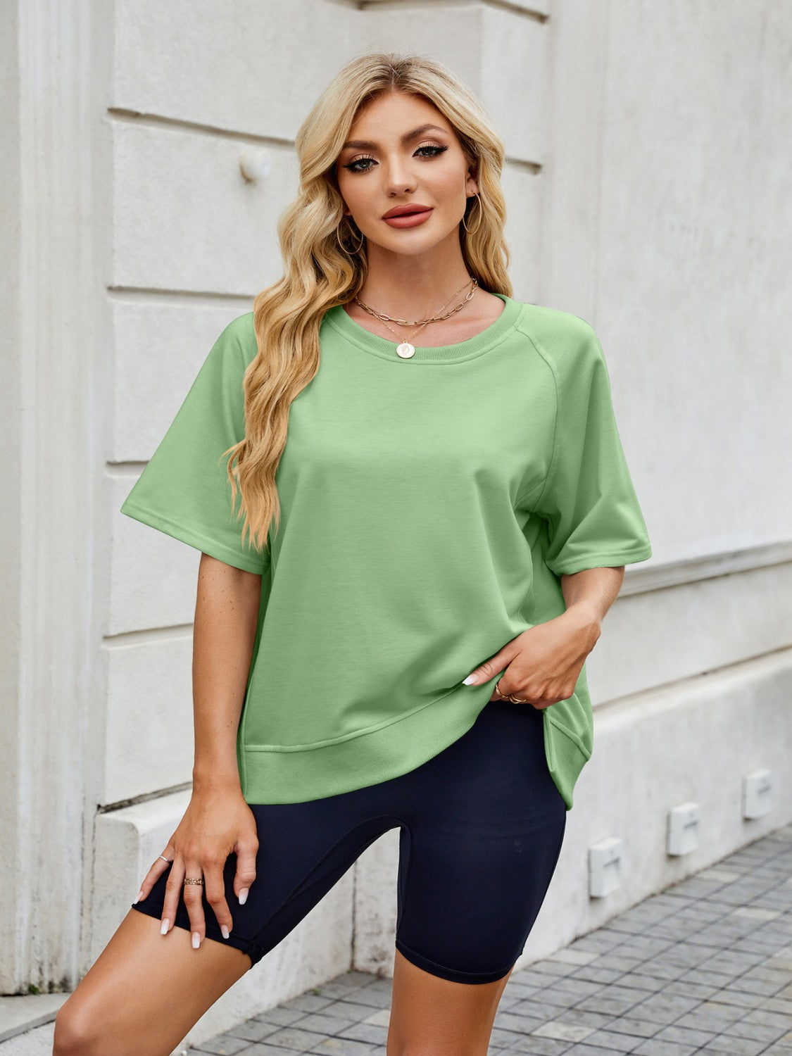 Round Neck Short Sleeve T-Shirt Secondary image