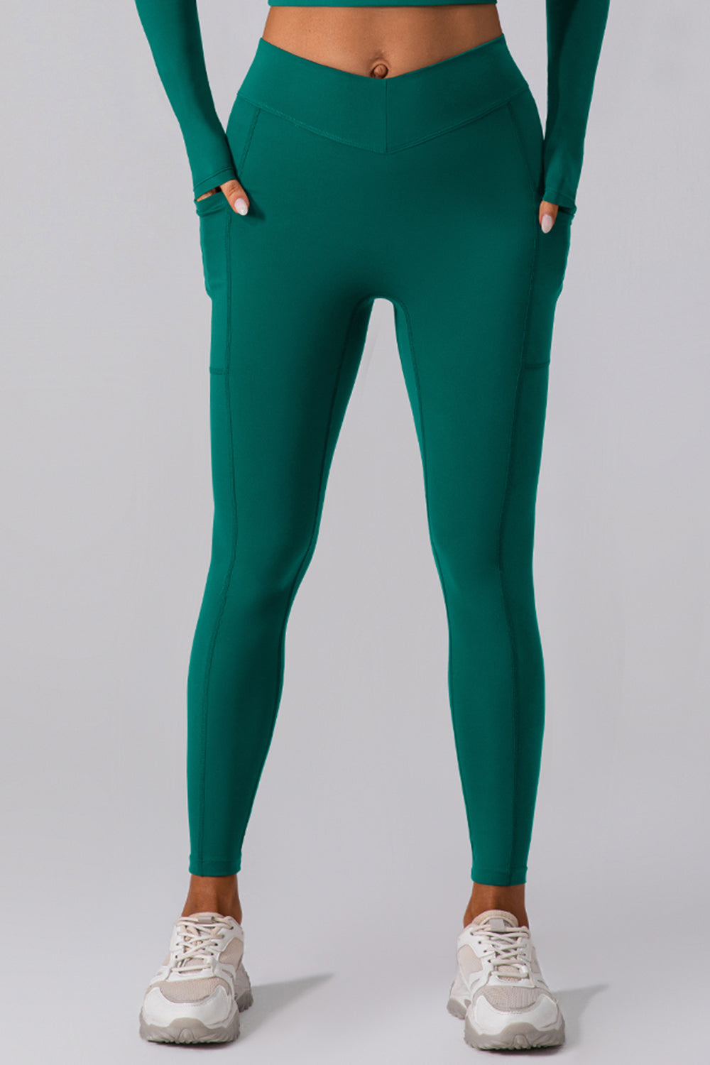 High Waist Active Leggings with Pockets - felvior