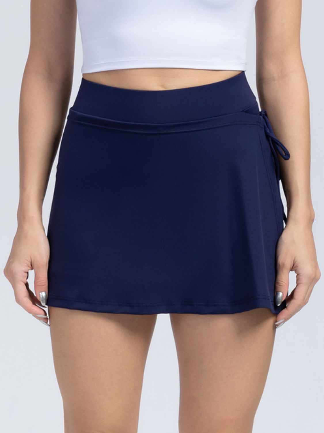 High Waist Active Skort with Pockets - felvior