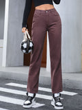 Straight Leg Jeans with Pockets - felvior