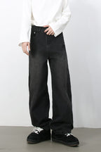 Men's Wide Leg Jeans with Pockets