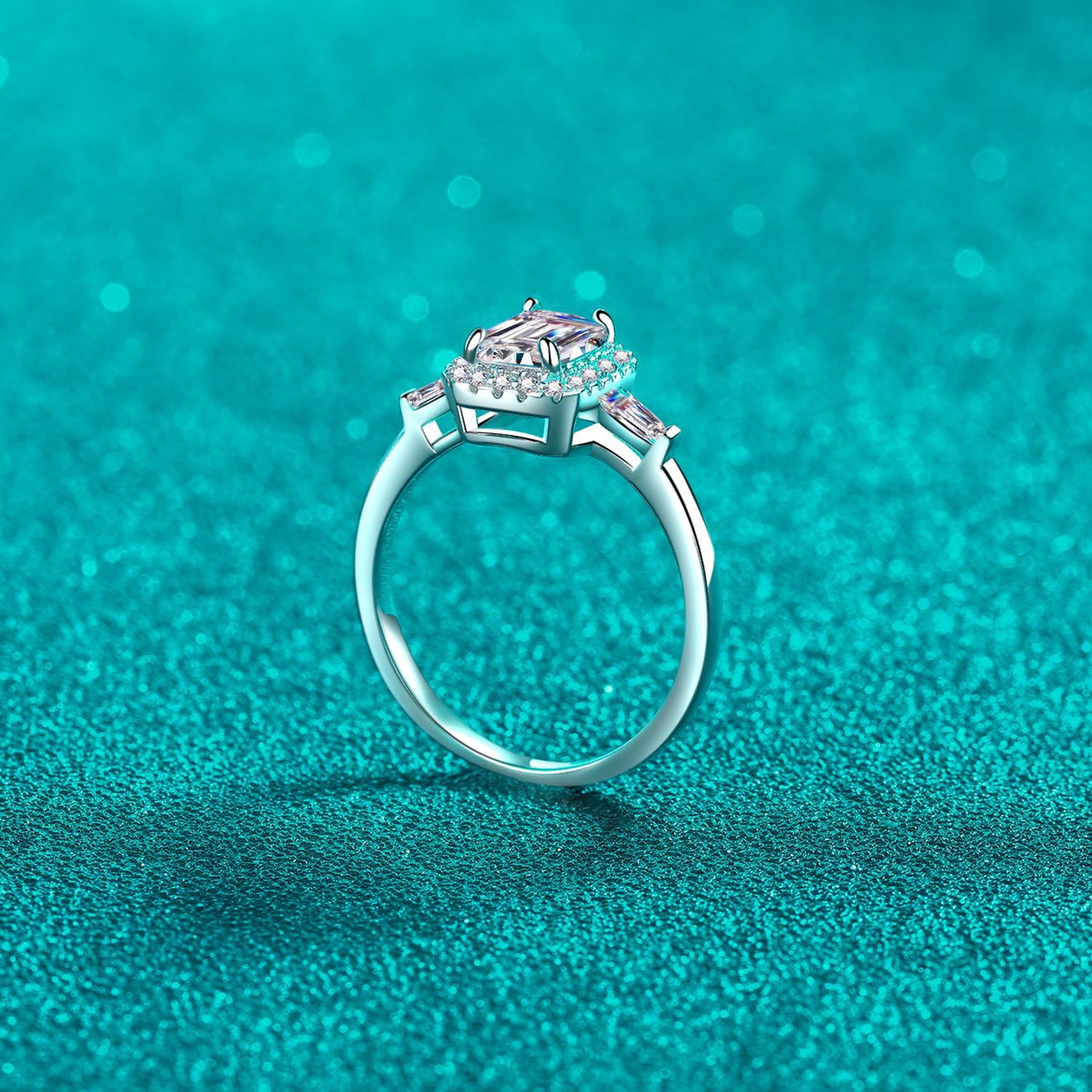 1 Carat Moissanite 925 Sterling Silver Ring - felvior