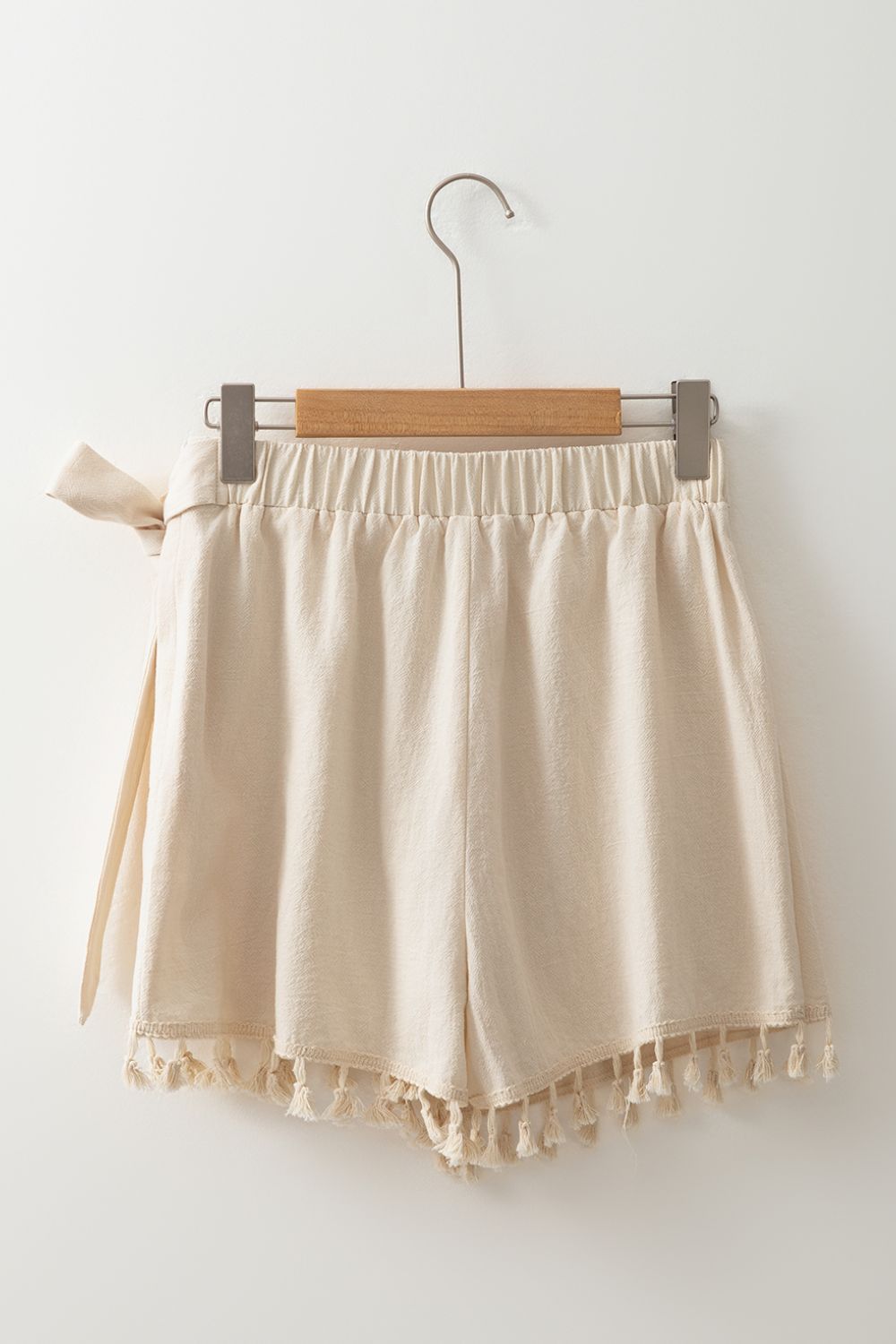 Tassel Trim Wrap Knot Side Mini Skort
