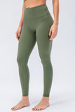 Wide Waistband Slim Fit Active Leggings - felvior