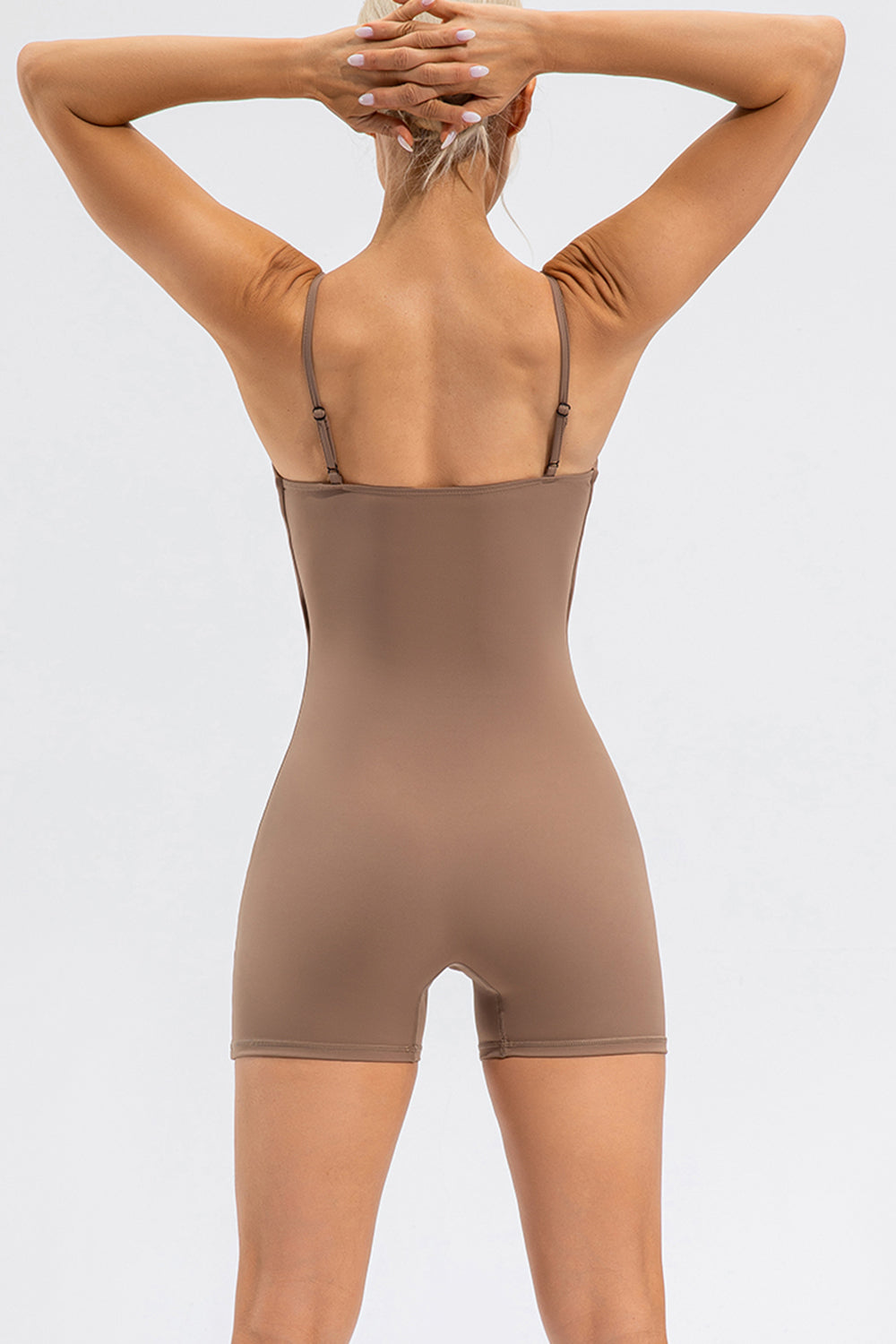 Spaghetti Strap Round Neck Romper - felvior