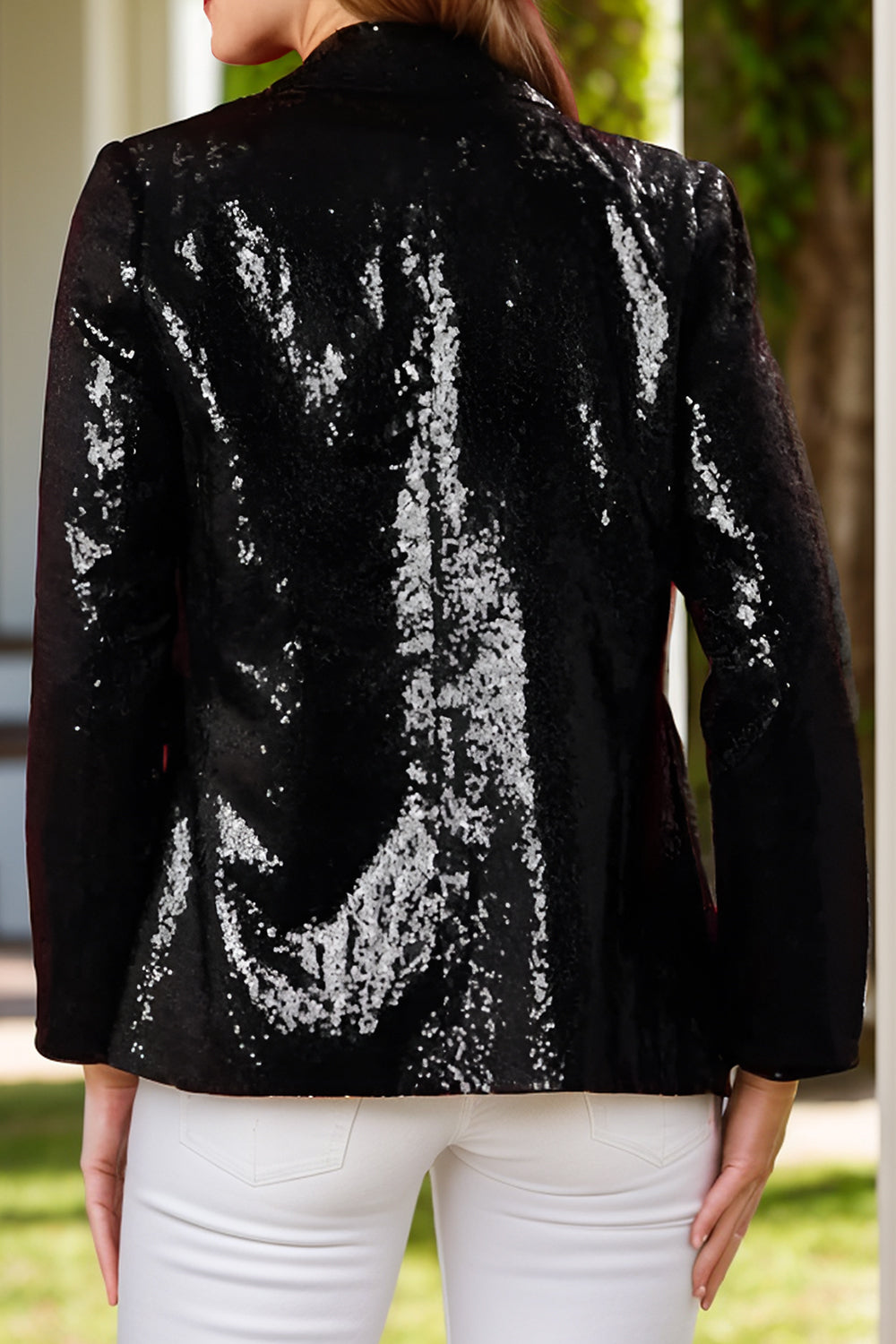 Sequin Nutcracker Long Sleeve Blazer - felvior