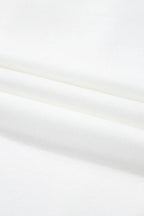 Floral Applique Notched Dolman Sleeve Top