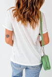 Texas Horse Graphic Cuffed Sleeve T Shirt