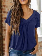 V-Neck Short Sleeve T-Shirt