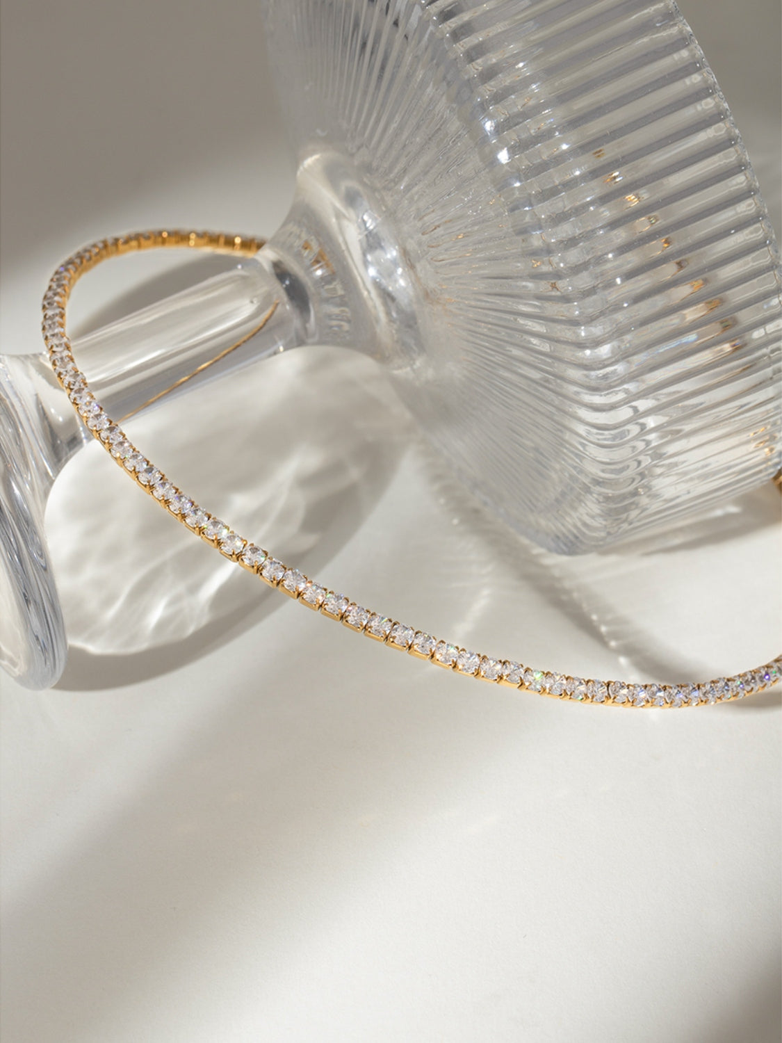 Stainless Steel Inlaid Zircon Necklace - felvior