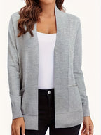 Open Front Long Sleeve Sweater Cardigan