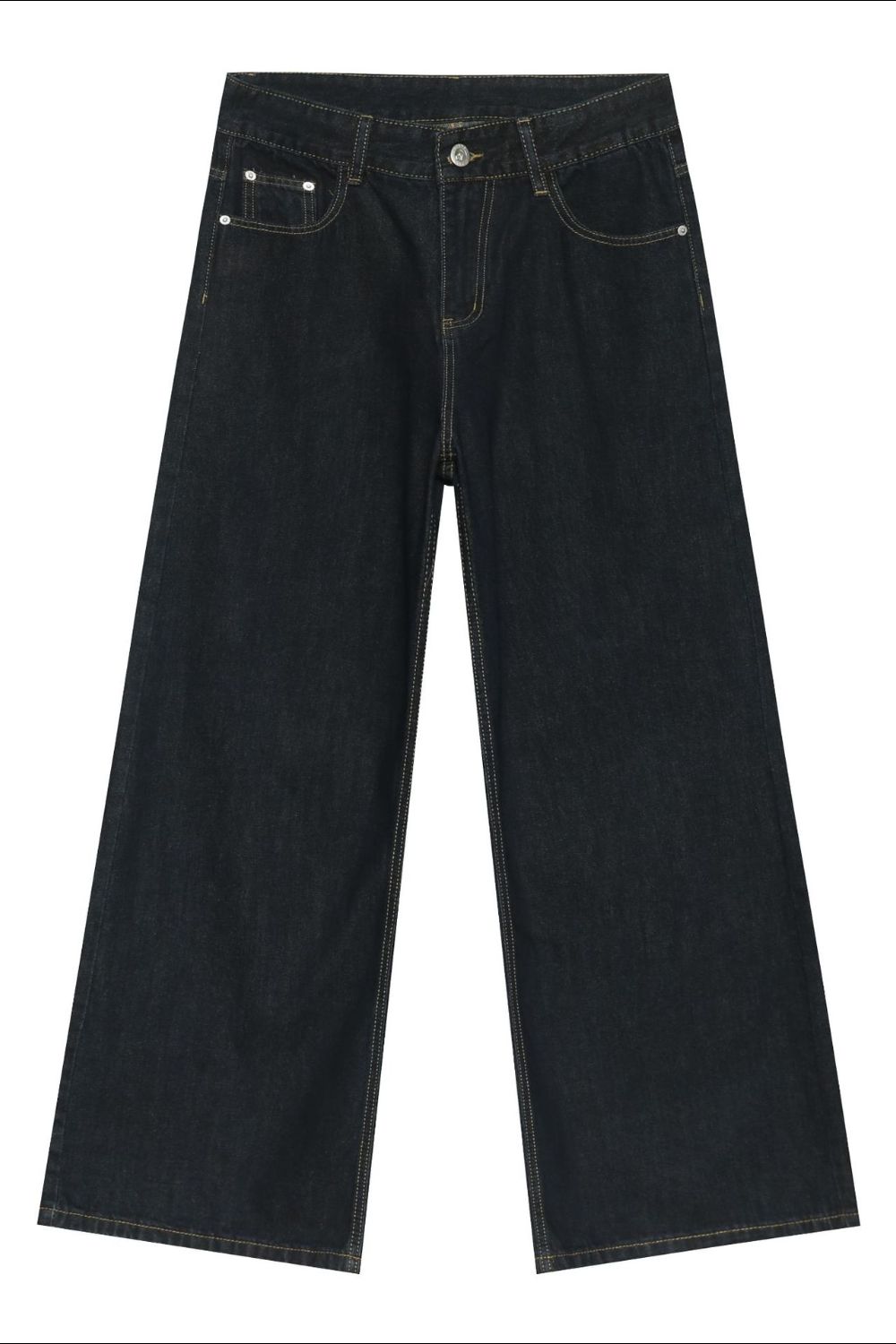 Men's Wide Leg Jeans with Pockets