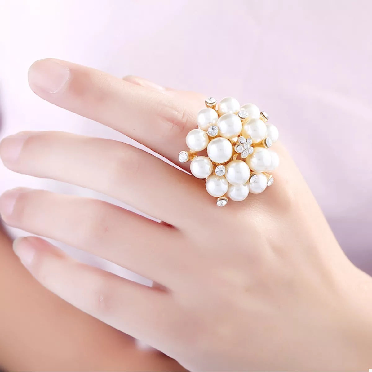 Pearl Cluster Ring Secondary image