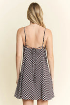 Jade By Jane Full Size Checkered Sleeveless Dress Plus Size