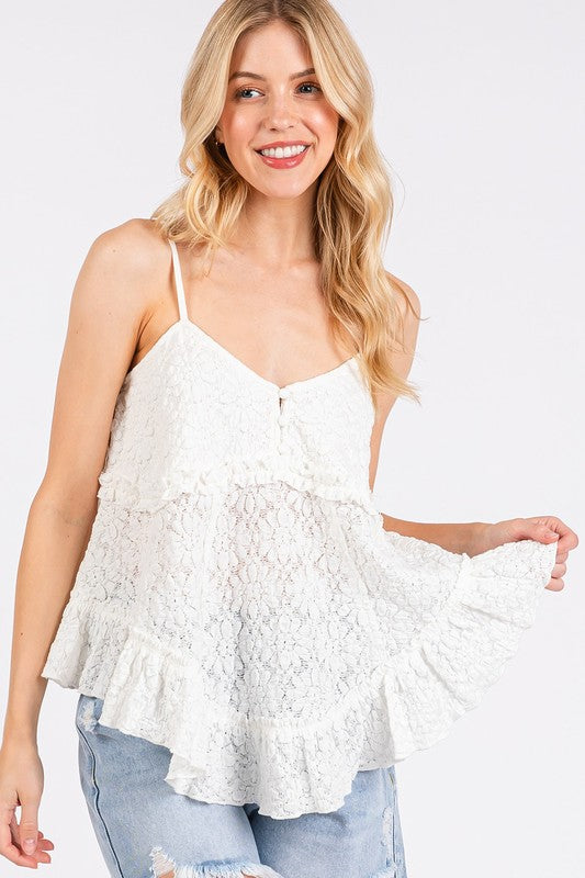 Mittoshop Textured V-Neck Cami Zweitbild