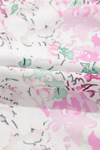 Printed Round Neck Long Sleeve Blouse