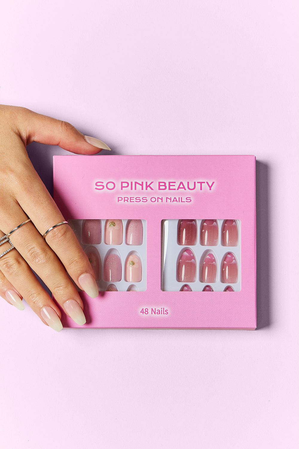 SO PINK BEAUTY Press On Nails 2 Packs - felvior