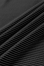 Texture V-Neck Long Sleeve Top