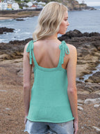 Tie Shoulder V-Neck Sweater Vest