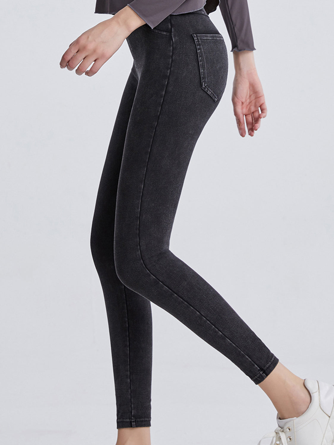 Wide Waistband Sports Leggings - felvior