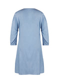 Full Size V-Neck Half Sleeve Dress - felvior