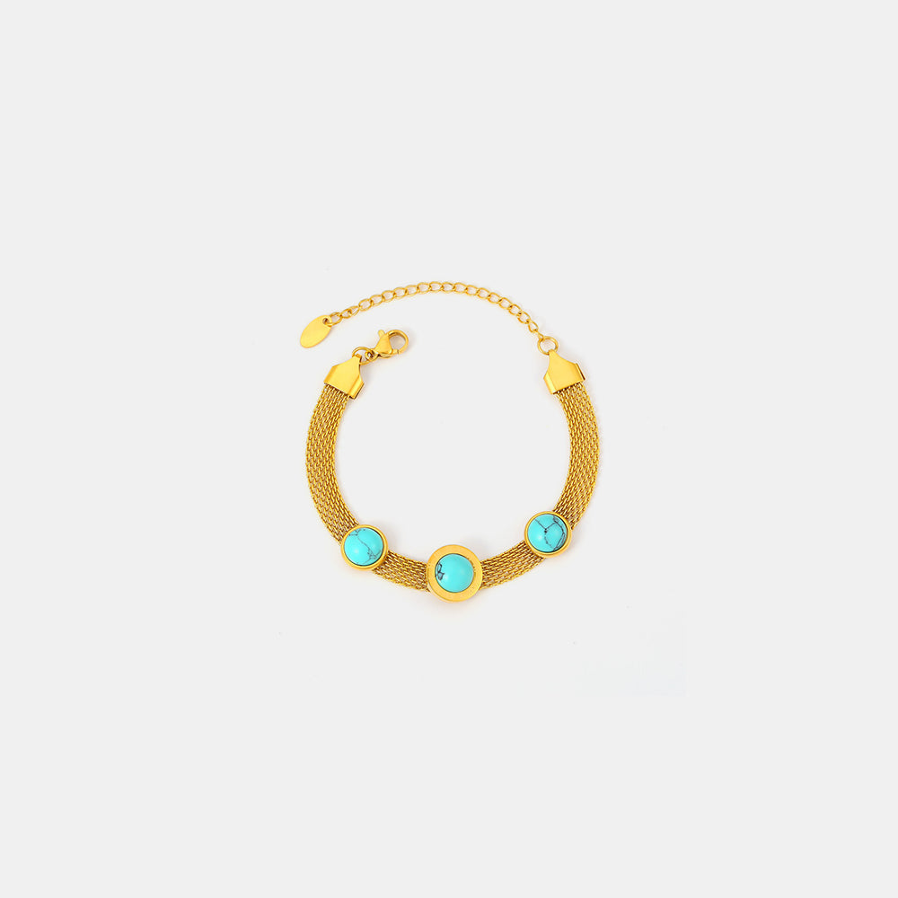 Turquoise Titanium Steel Bracelet - felvior