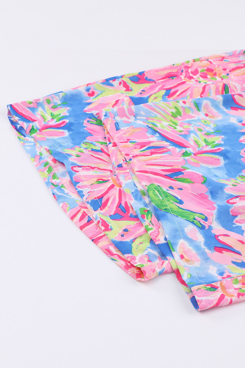 Floral Smocked Square Neck Jumpsuit with Pockets - felvior