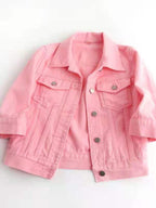 Full Size Cropped Denim Jacket Plus Size