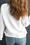 Graphic Round Neck Long Sleeve Sweatshirt - felvior