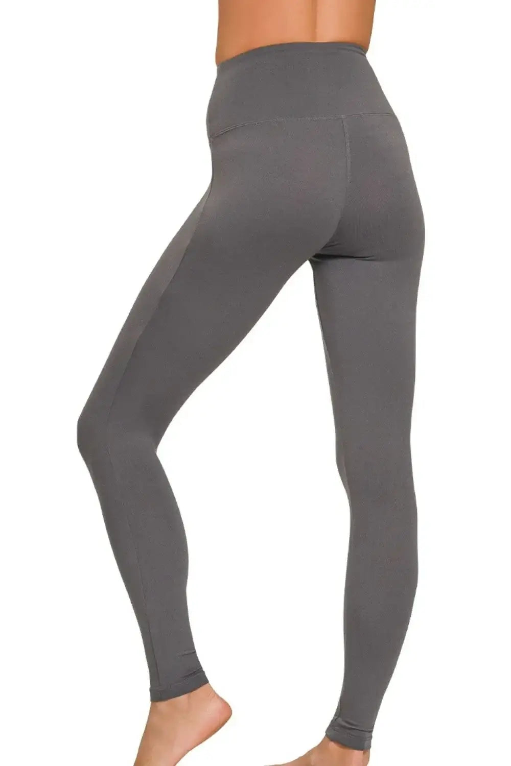 Zenana Premium Microfiber Wide Waistband Leggings