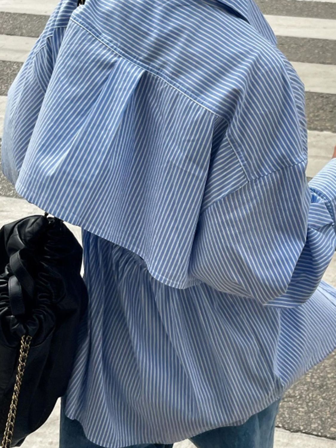 Chemise boutonnée à rayures et manches longues Devine Image secondaire du produit