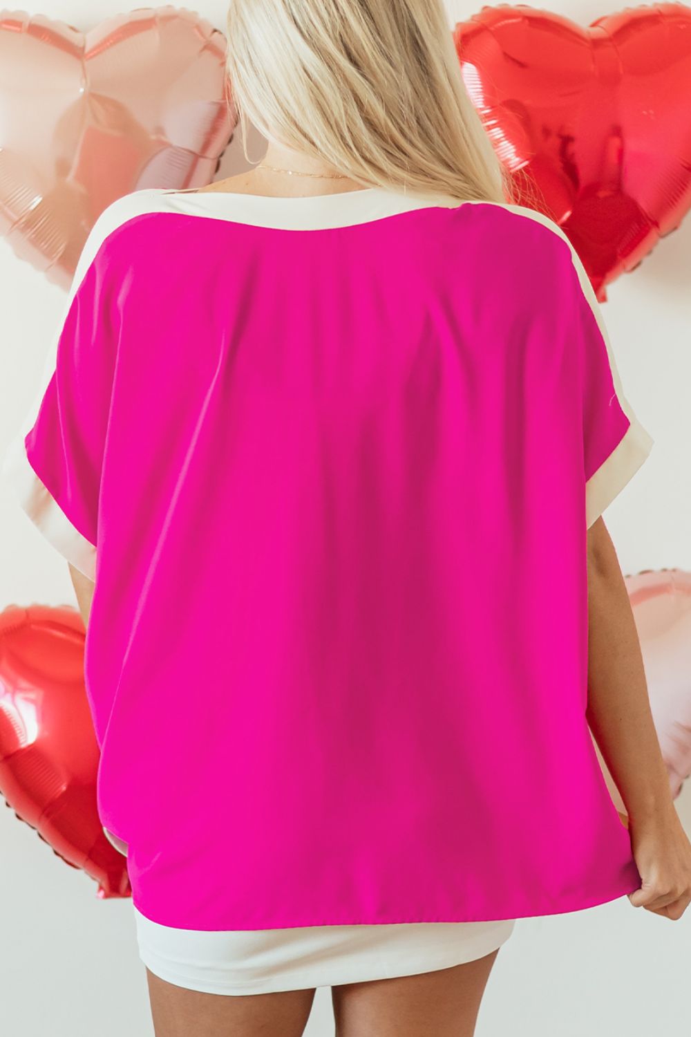 Chemisier à col bateau et manches mi-longues Image secondaire du produit