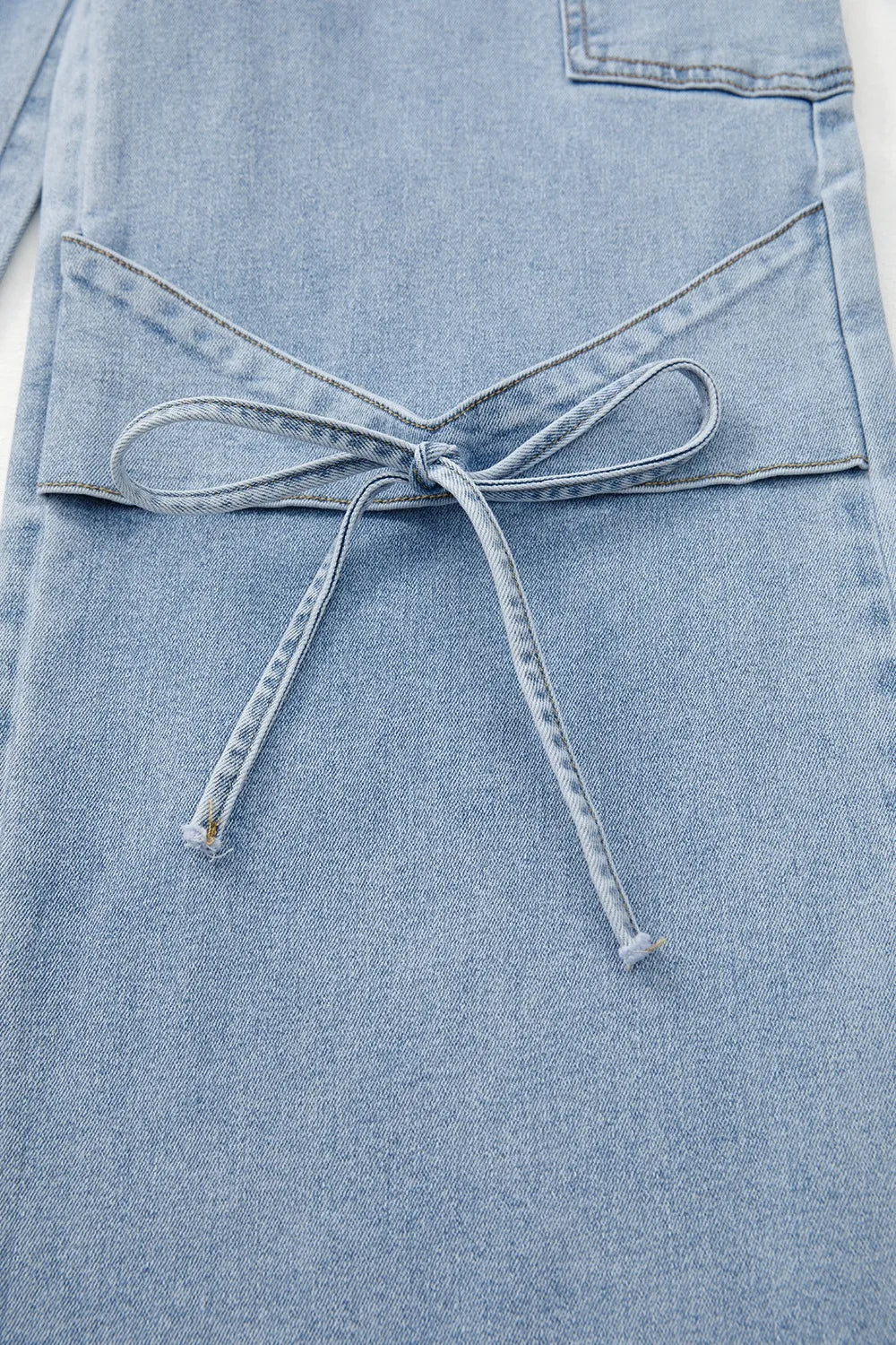 Bowknot Decor Cargo Jeans - felvior
