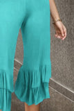 Heimish Full Size Ruffled High Waist Wide Leg Pants Plus Size - felvior