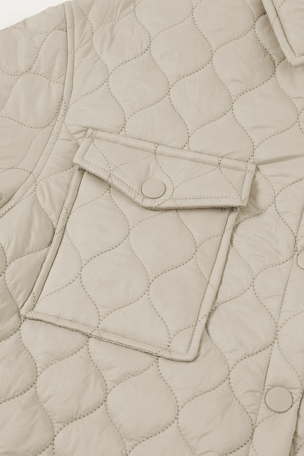 Snap Down Collared Winter Coat - felvior