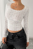 Lace Detail Long Sleeve T-Shirt