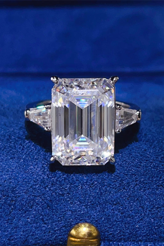 10 Carat Moissanite 925 Sterling Silver Ring - felvior