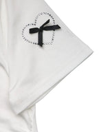 Heart Bow Round Neck Short Sleeve T-Shirt