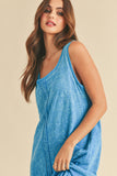 Aemi + Co High-Low Hem Scoop Neck Midi Tank Dress - felvior