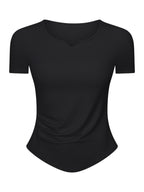 Millennia Notched Short Sleeve Active T-Shirt