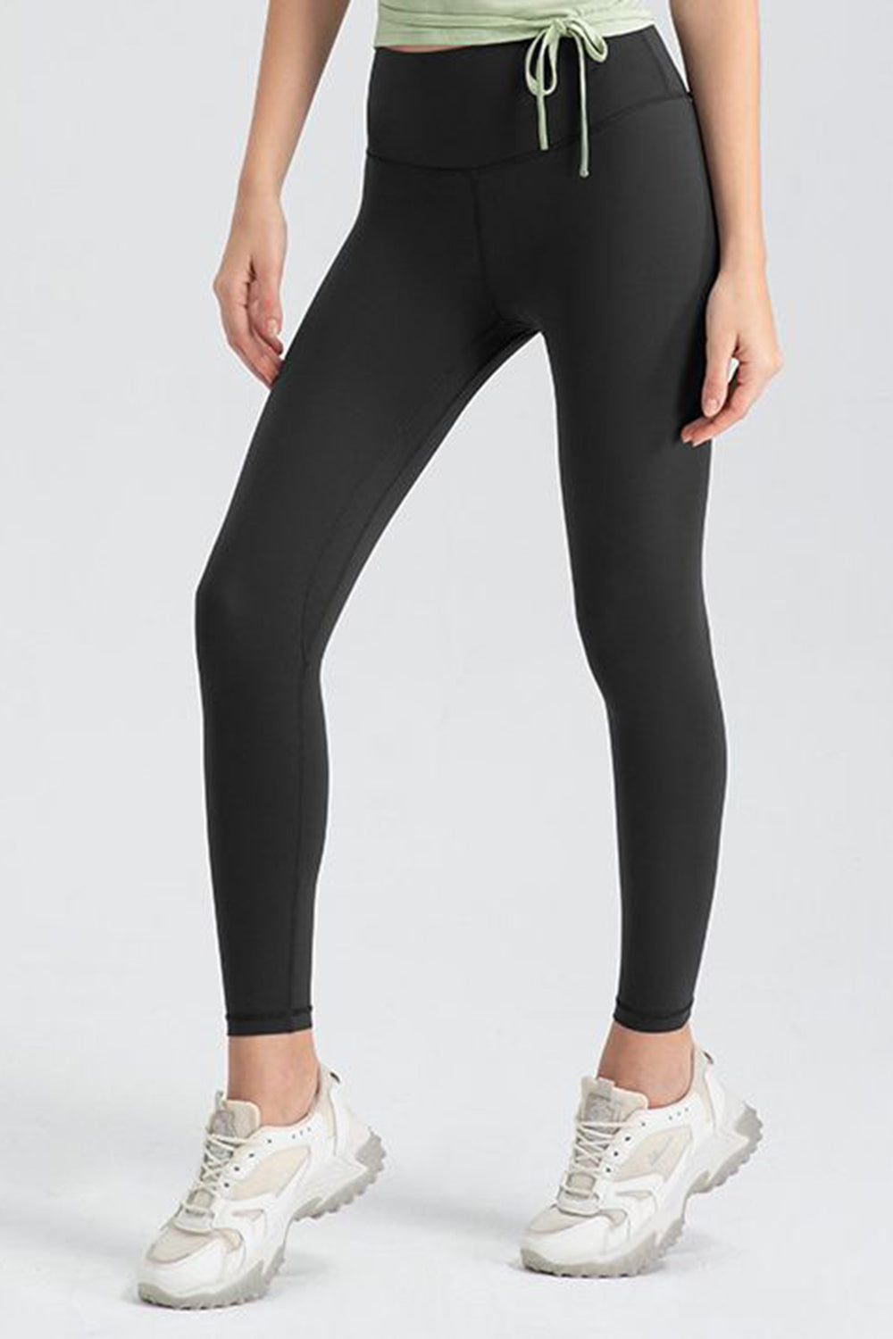 Wide Waistband Slim Fit Active Leggings - felvior