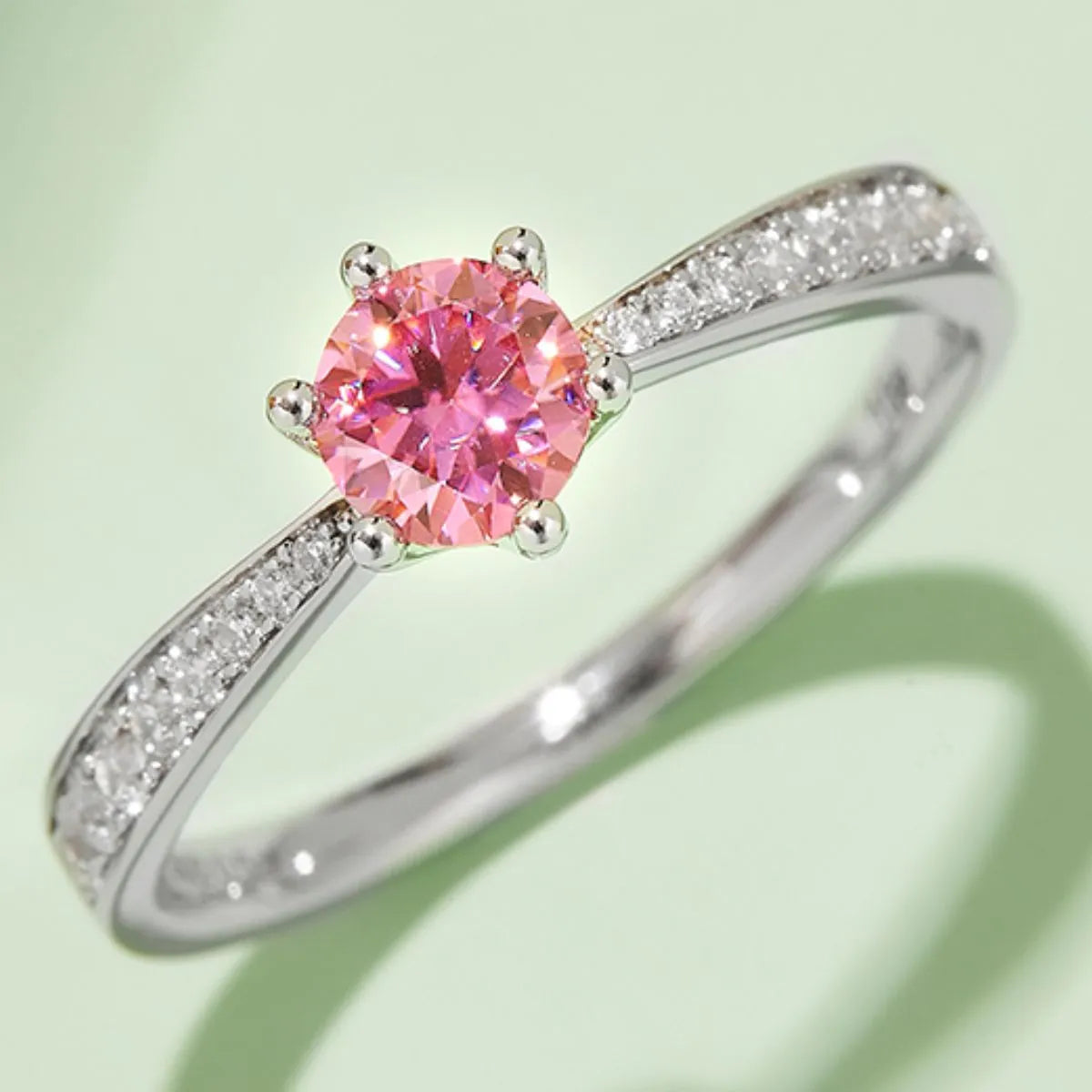 Moissanite 925 Sterling Silver Ring - felvior
