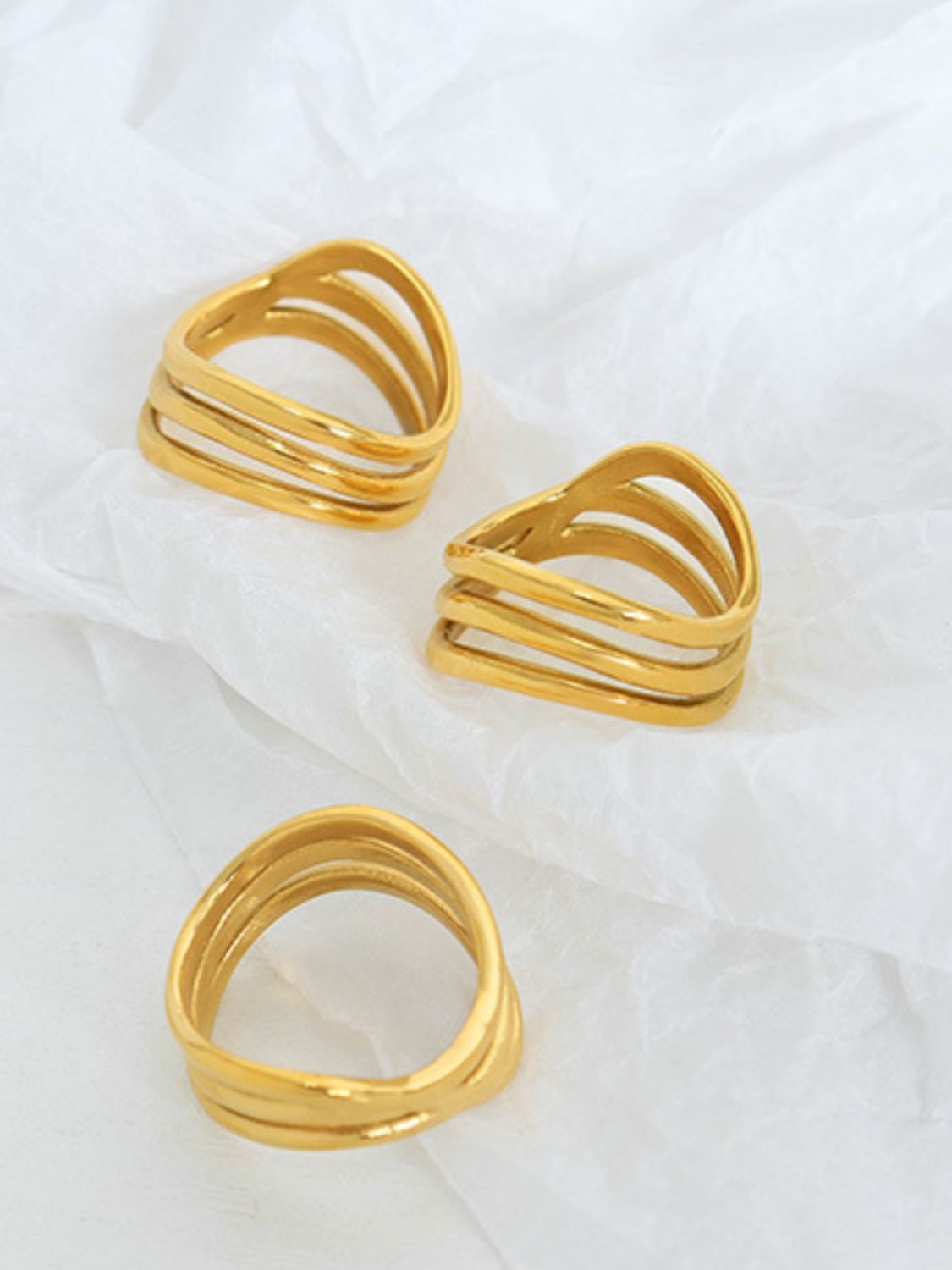 Titanium Steel Three-Layered Ring - felvior