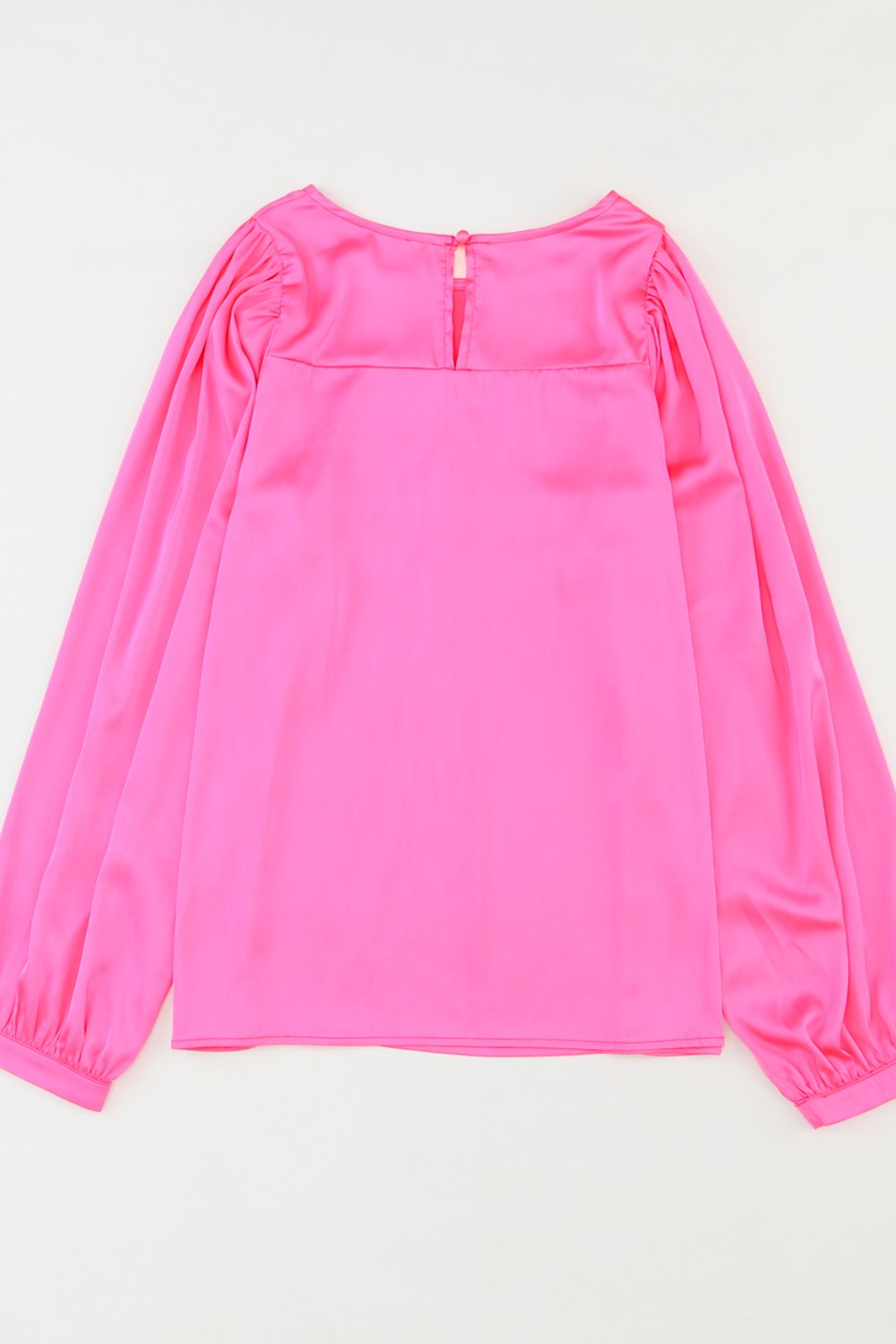 Round Neck Long Sleeve Blouse