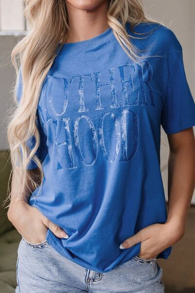 MOTHERHOOD Letter Graphic T-Shirt - felvior