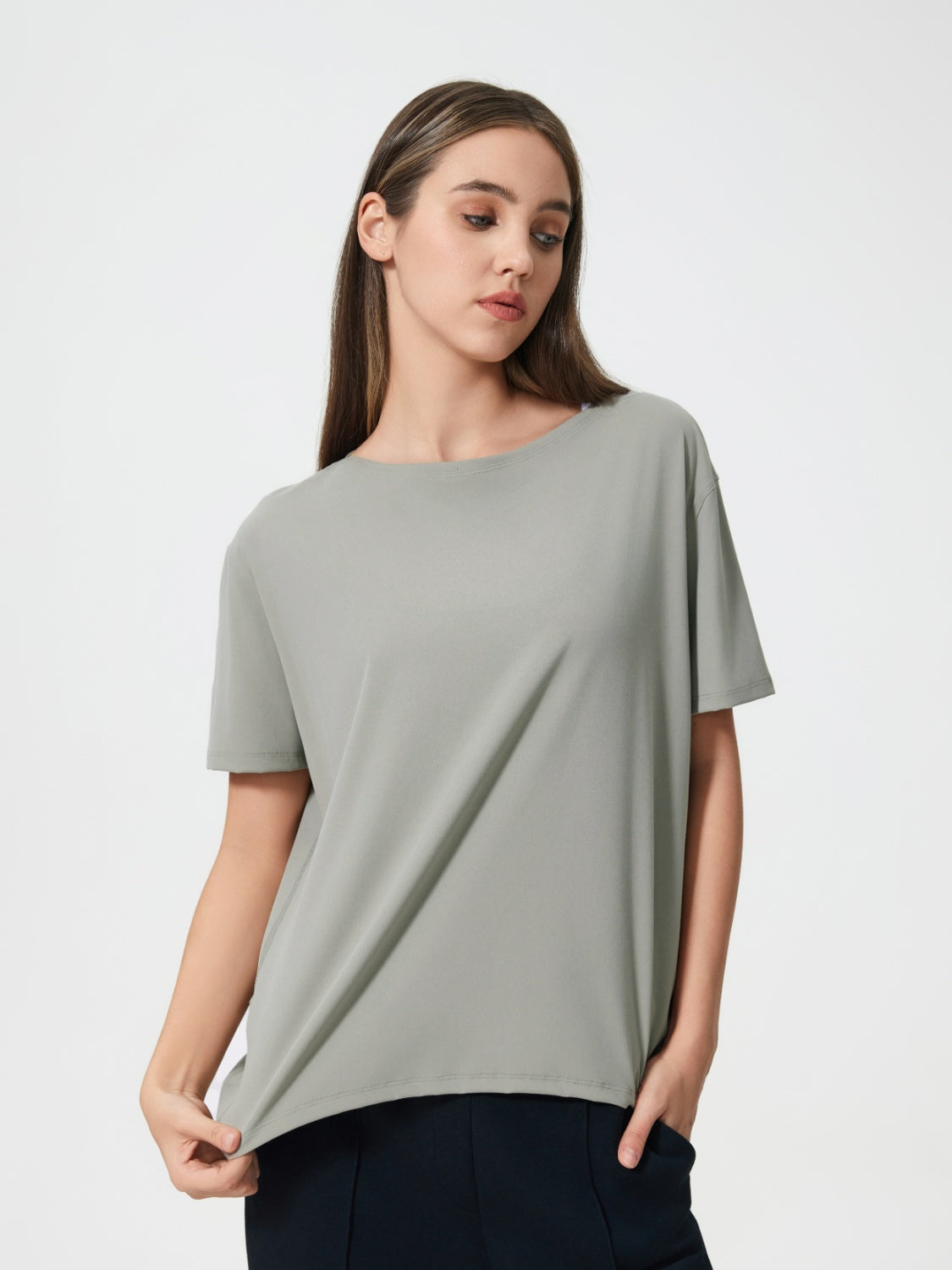 Millennia Round Neck Short Sleeve Active T-Shirt